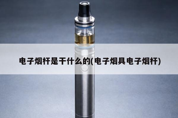 電子煙桿是幹什麼的(電子煙具電子煙桿)