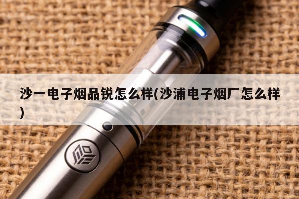 沙一電子煙品銳怎麼樣(沙浦電子煙廠怎麼樣)